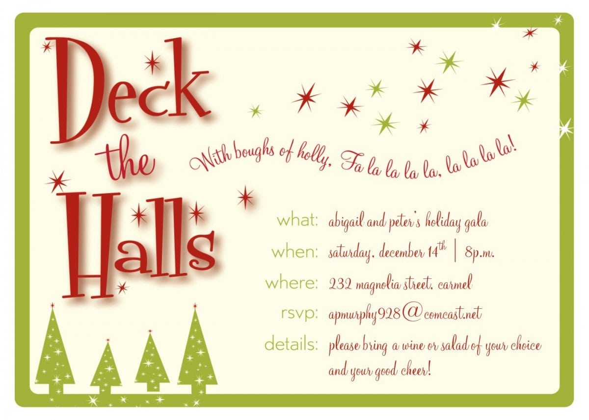 Company Holiday Party Invitation Template