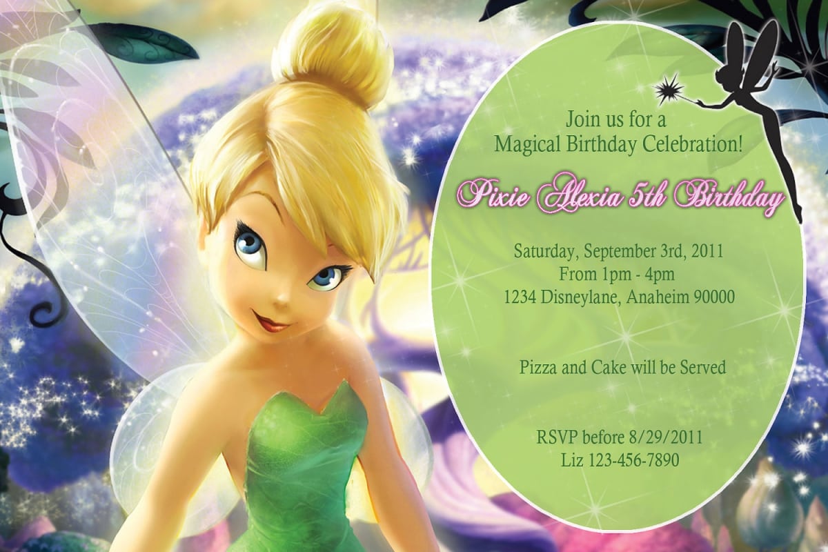 tinkerbell invitations free