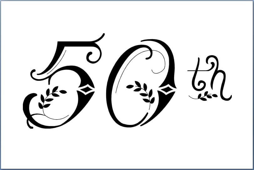 free 50th birthday clip art images - photo #41