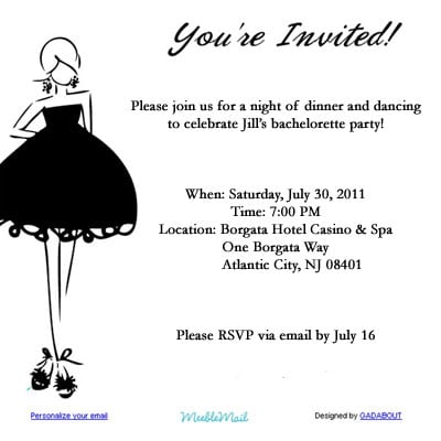 bachelorette invitations template