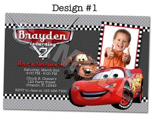 cars birthday invitations printable free cars printable invitations