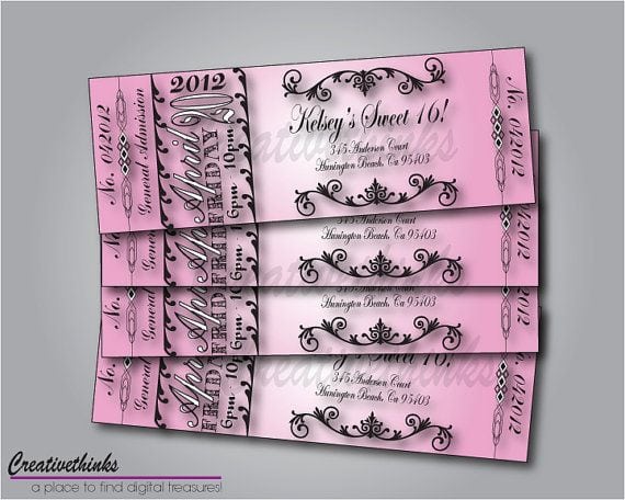 Sweet 16 Birthday Invitations Free Templates Sweet 16 Birthday Invitations Free Templates
