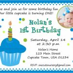 1st Birthday Invitations Boy Templates Free