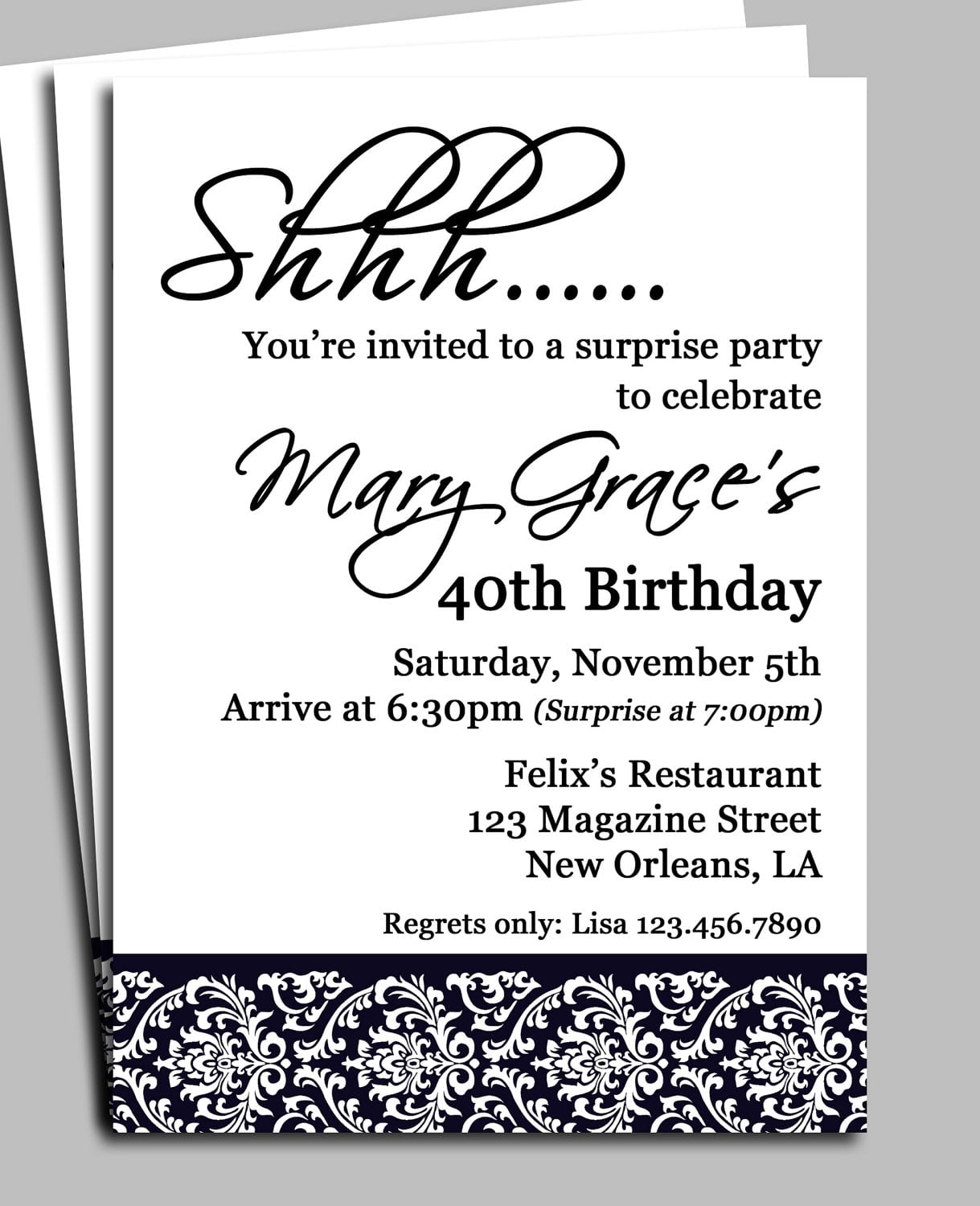 40th-anniversary-invitation-templates