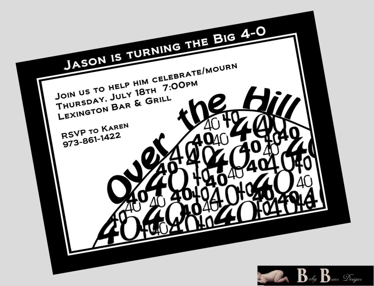 40th Birthday Invitations 40th Birthday Invitations