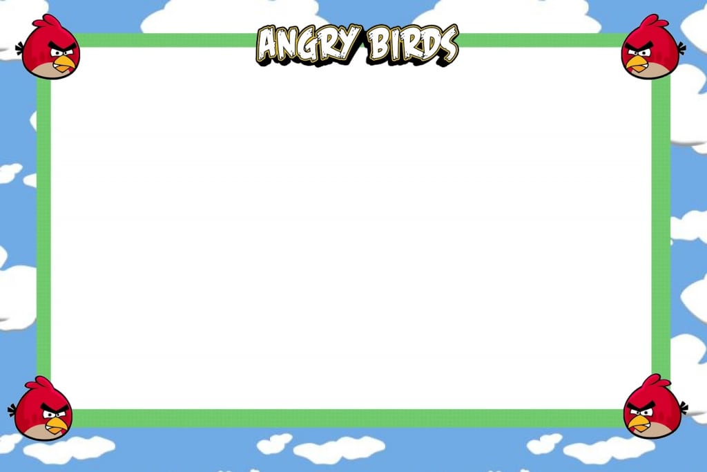 Angry Birds Printable Invitation Kits