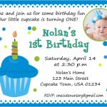 Baby Boy First Birthday Invitations