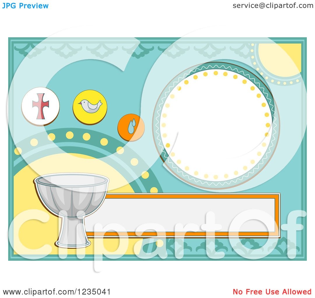 Baptism Invitation Vector Free