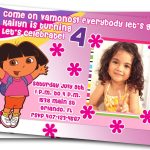 Birthday Dora Invitations