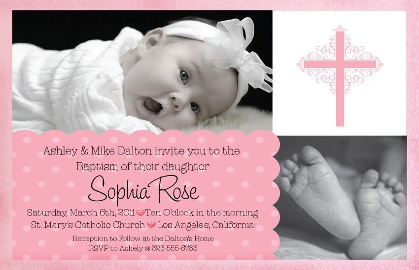Christening Invitation For Girls 2
