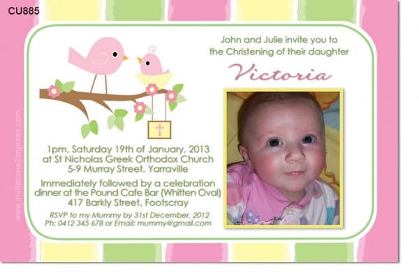 Christening Invitation For Girls 3