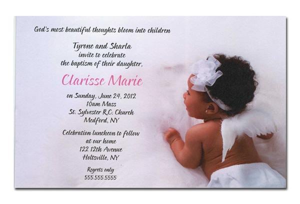Christening Invitation For Girls