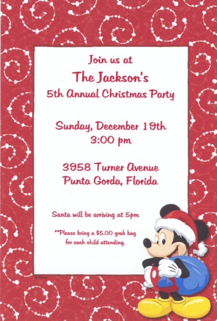 Christmas Invitation Template 4