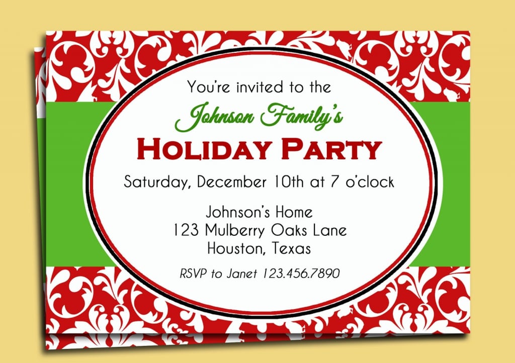 Christmas Invites Printable