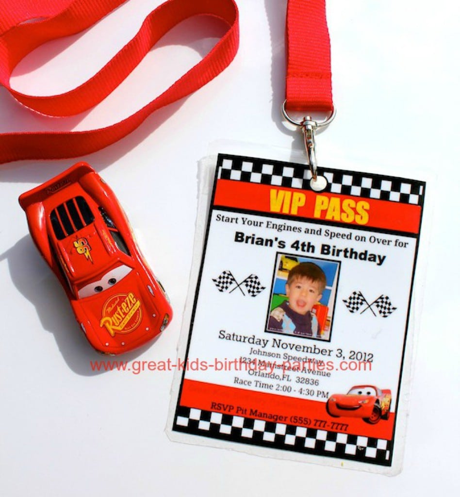 Disney Cars Invitation Free Download 3