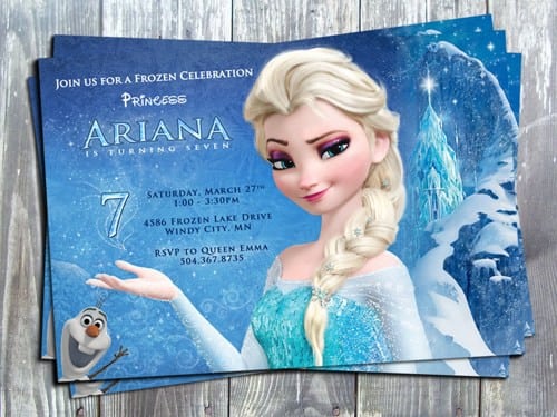 Disney Princess Invitation Layout
