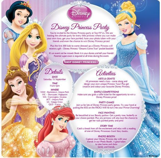 Free Disney Princess Invitation Templates 5