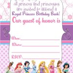 Free Disney Princess Invitations To Print