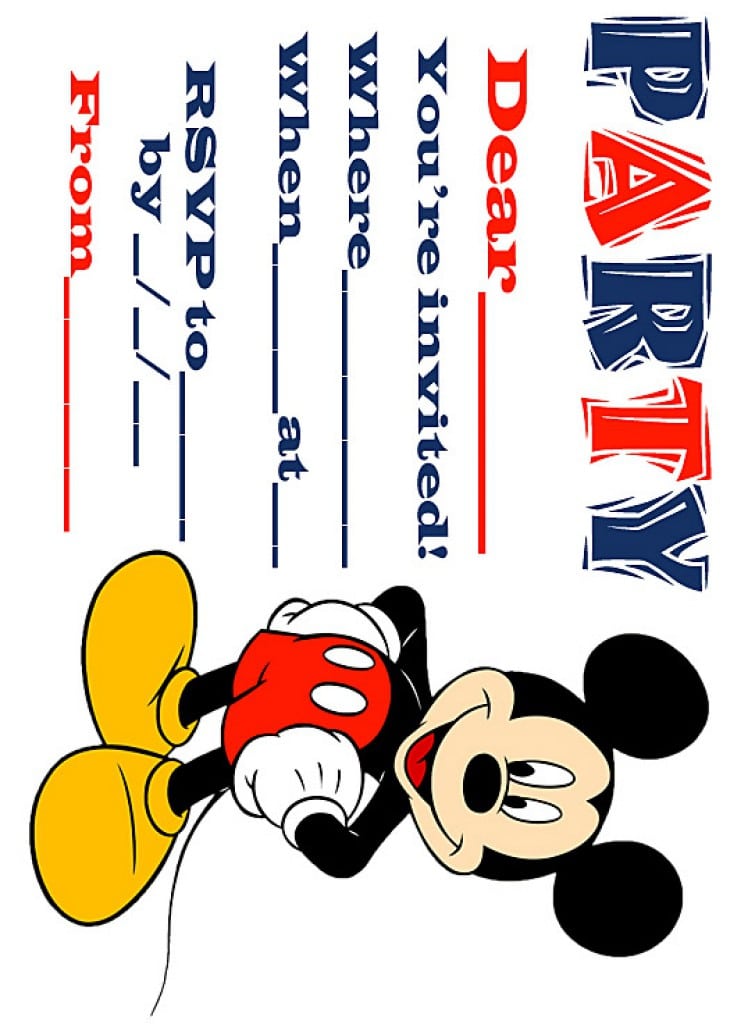 Free Mickey Mouse Clubhouse Invitation Template Free Mickey Mouse Clubhouse Invitation Template