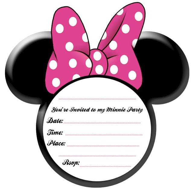 Free Minnie Mouse Party Invitation Templates 2