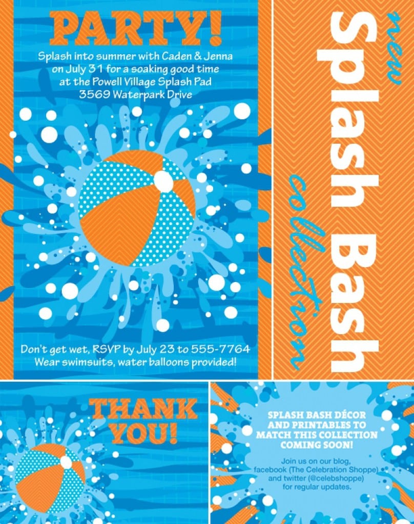 Free Pool Party Invitations 2