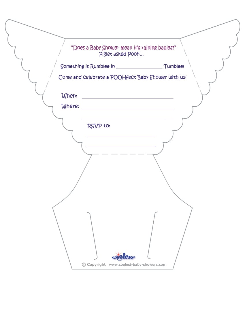 Free Printable Diaper Party Invitation Templates