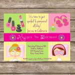 Free Printable Pamper Party Invitations