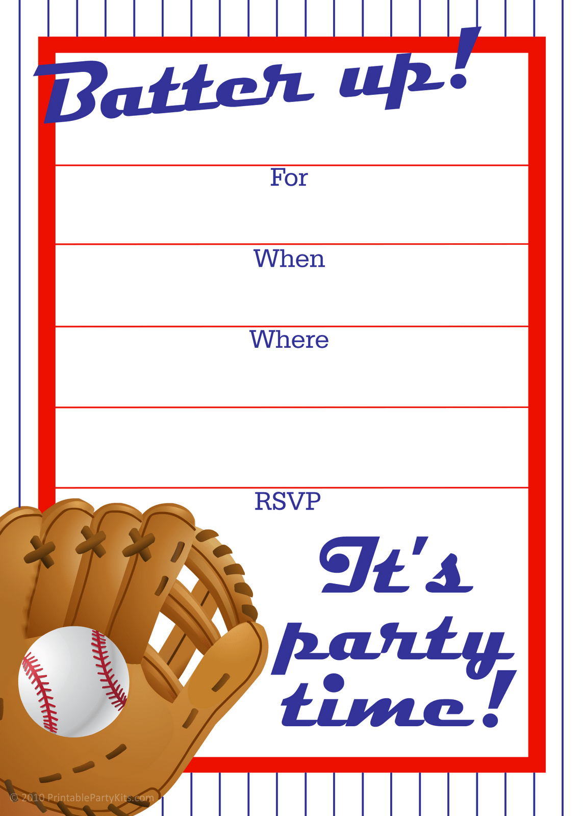 Free Printable Sports Birthday Party Invitation Templates