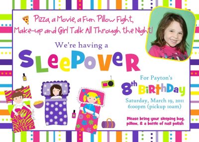 Free Slumber Party Printable Invitations