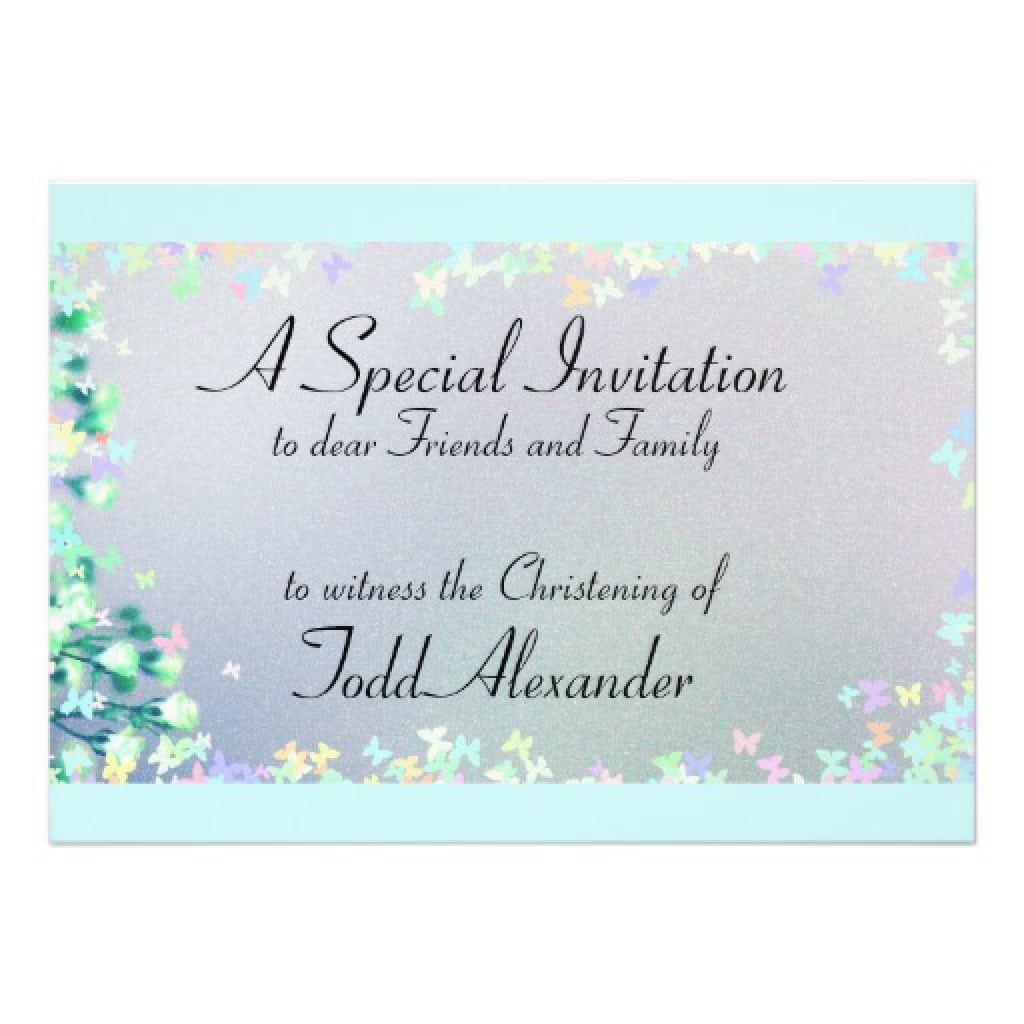 Free Template Christening Invitation