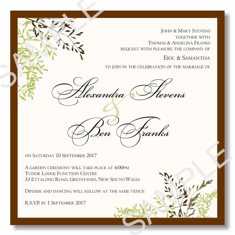 Free Wedding Anniversary Invitation Templates