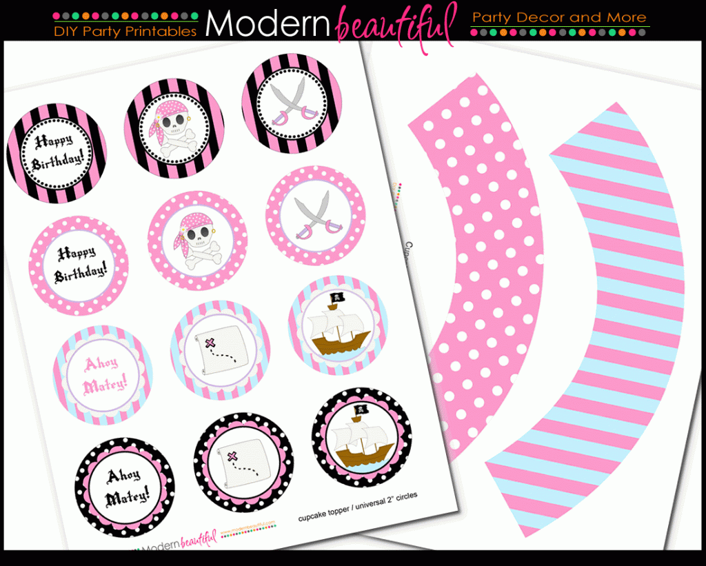 Girl Pirate Party Printables