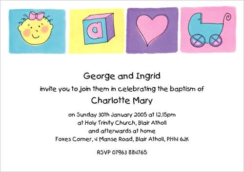 Girls Christening Invites 4