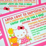 Hello Kitty 1st Birthday Invitations Uk