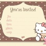 Hello Kitty Background Invitation