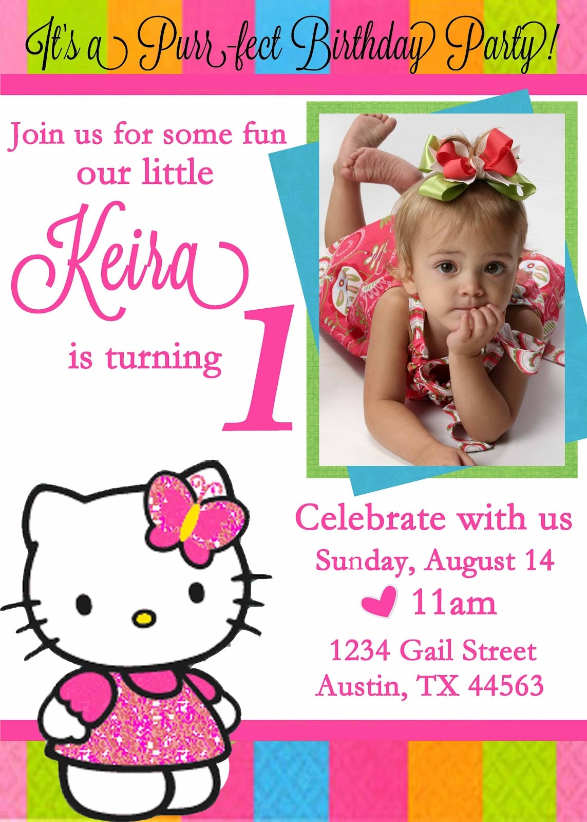 Hello Kitty Invitations For Birthday Parties