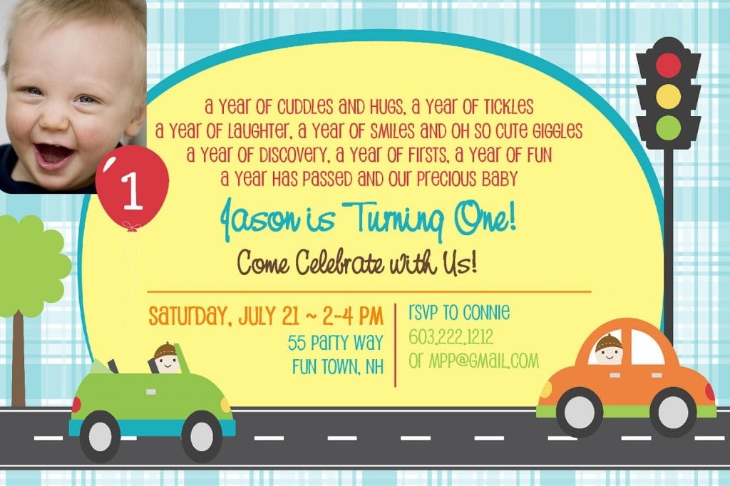 Invitation Template For First Birthday Party