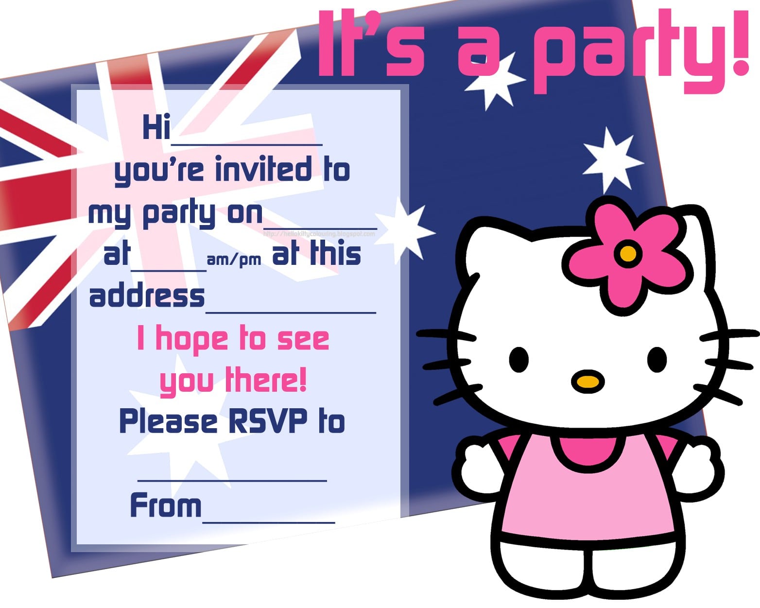 Invitations Hello Kitty 3