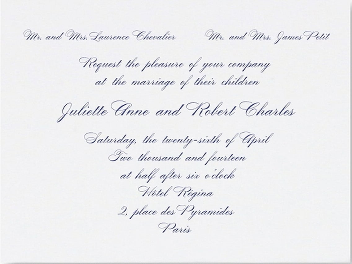 Marriage Invitation Format For Email