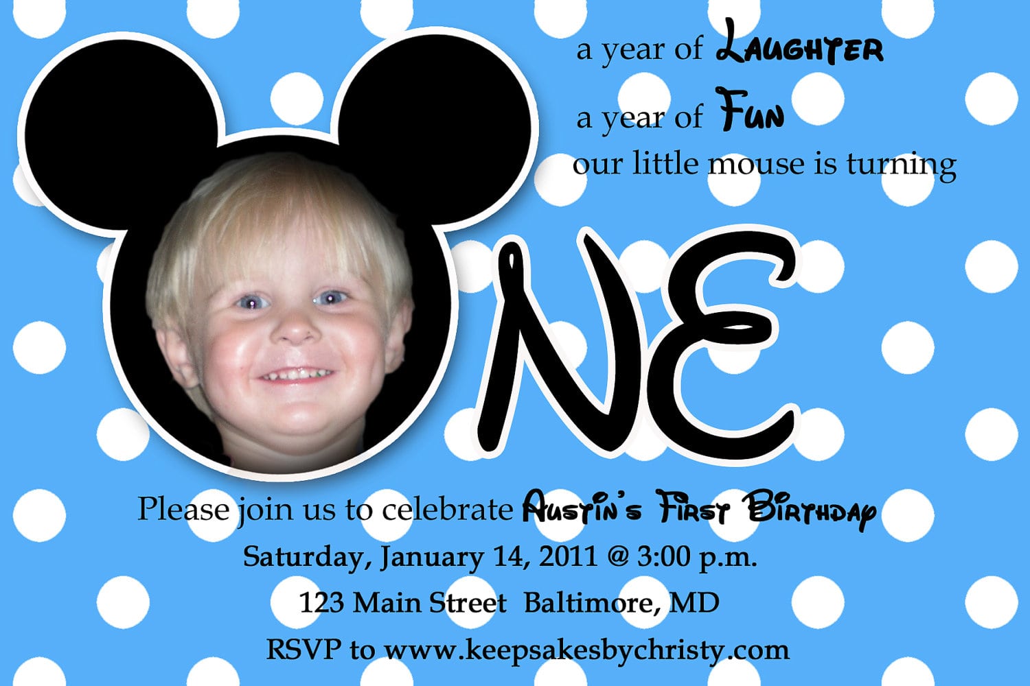 Mickey Mouse Party Invitation Templates