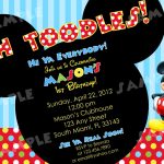 Mickey Mouse Birthday Invites Template