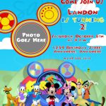 Mickey Mouse Clubhouse Free Printable Birthday Invitations