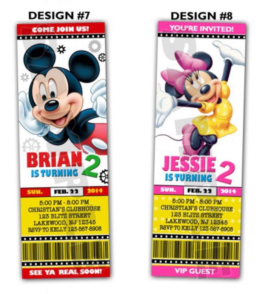 Mickey Mouse Clubhouse Printable Invitation Template 2018