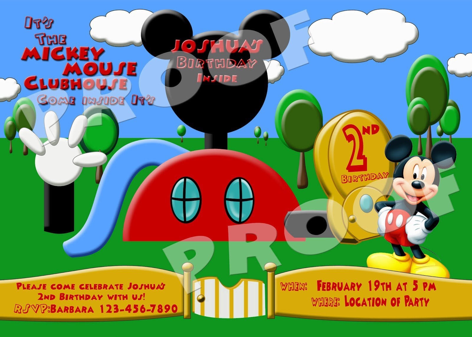 Mickey Mouse Ticket Invitations Template from www.invitationcity.com