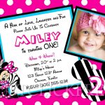 Minnie Mouse Birthday Invitation Template