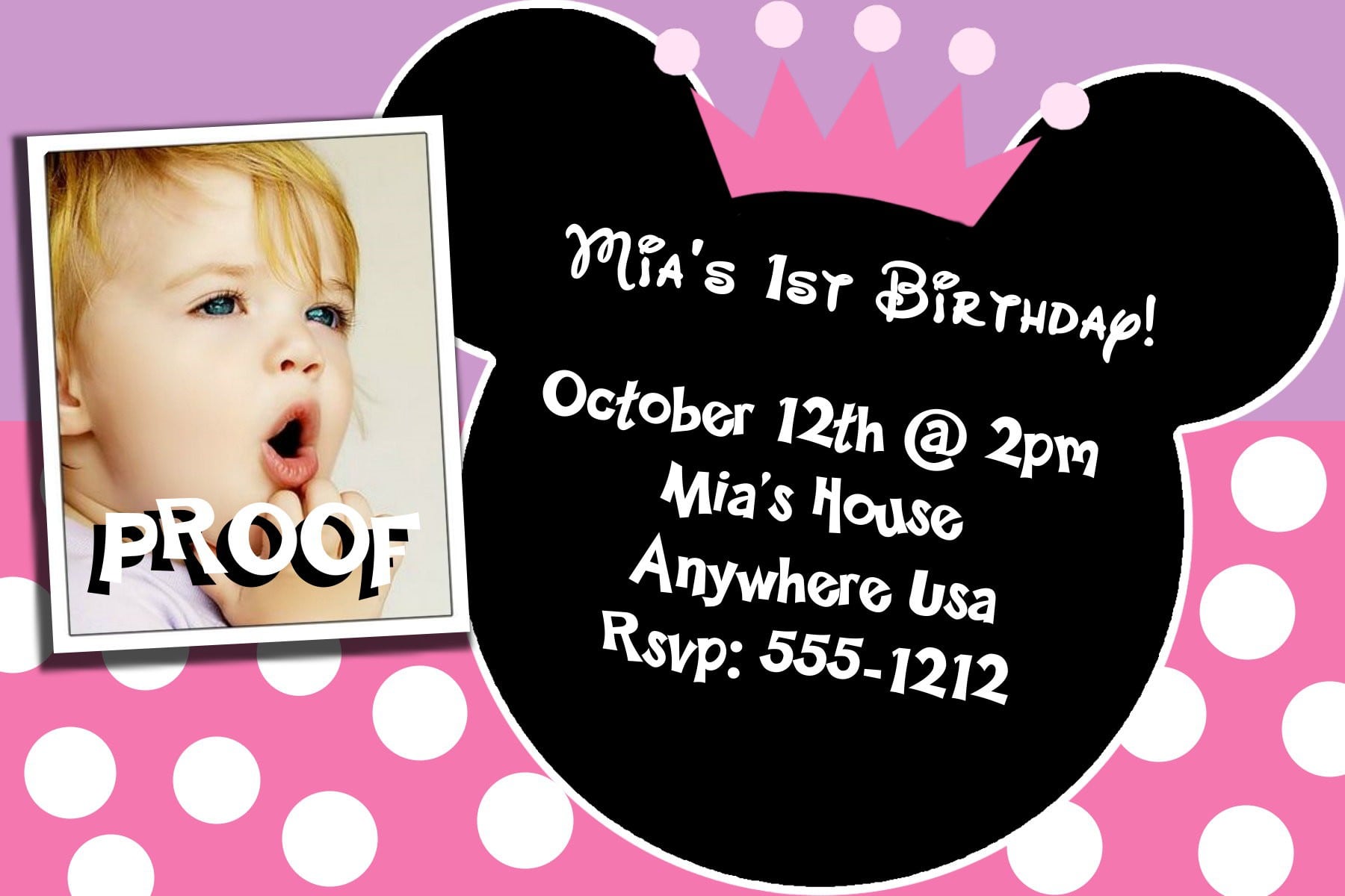 Minnie Mouse Invitations Template Free Minnie Mouse Invitations Template Free