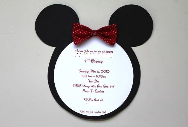 Minnie Mouse Template Invitations 2
