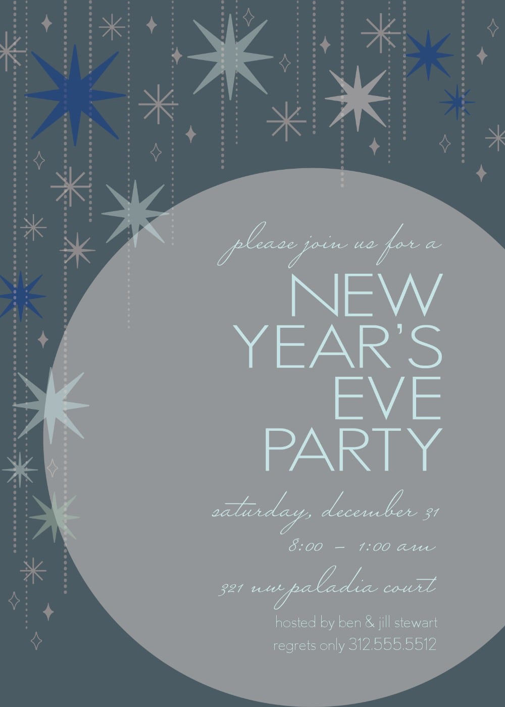 New Year S Eve Party Invite Template