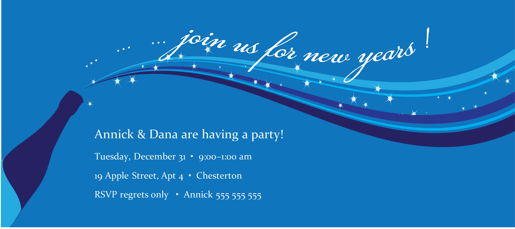 New Years Eve Party Invitation Templates