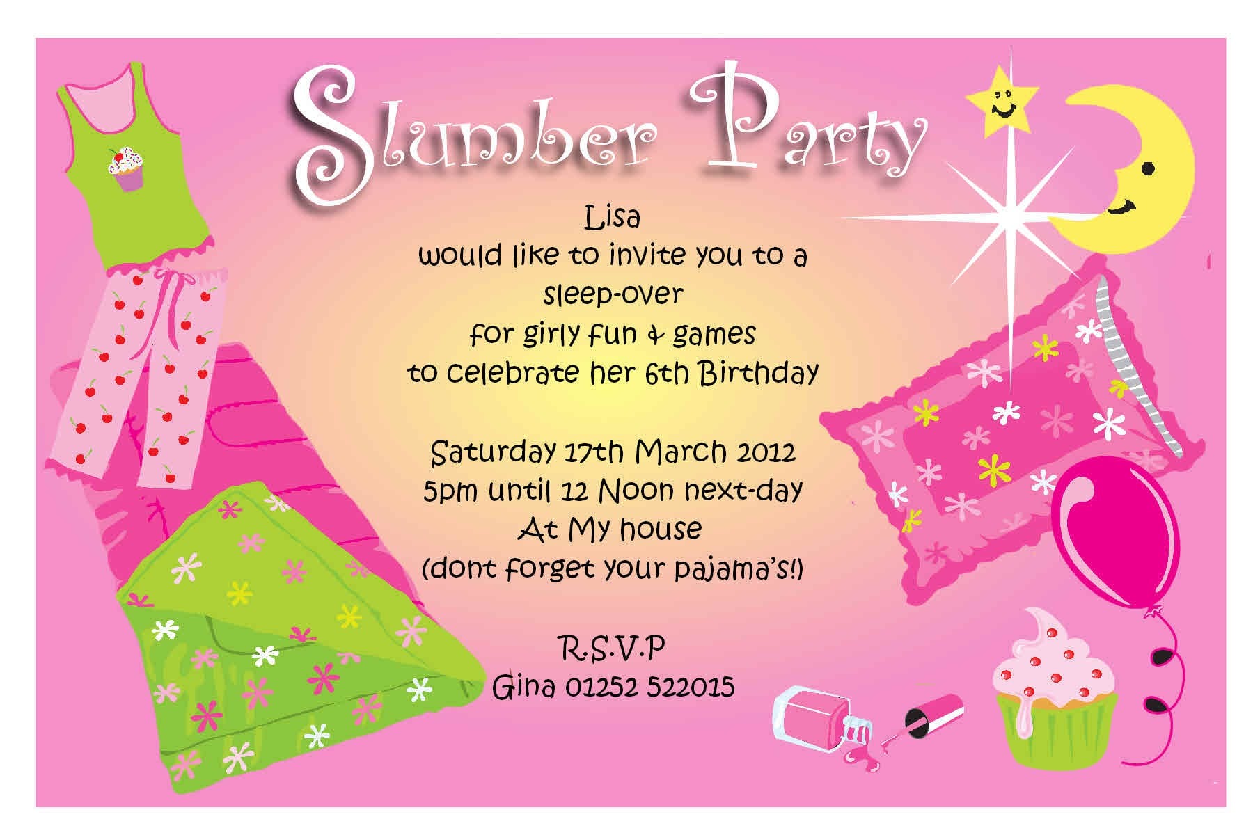 Party Invitations For Girls Teenage 3
